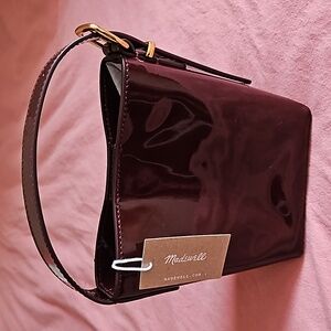 NWT Madewell patent leather crossbody bag